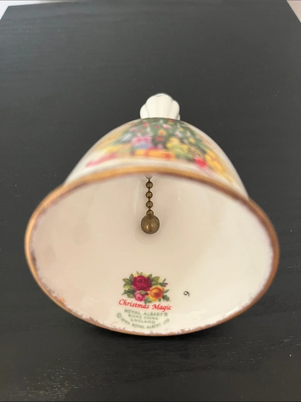 Royal Albert Holiday Dinner Bell with Christmas Tree